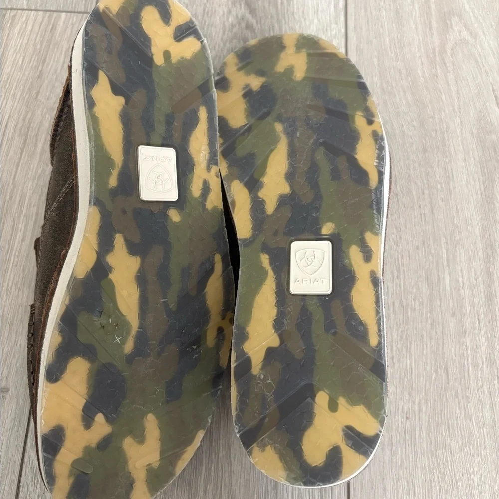 Ariat Men's Cruiser Rich Crown Casually Camo Shoes Slip-On Brown 41/8EE Wide - Picture 9 of 10